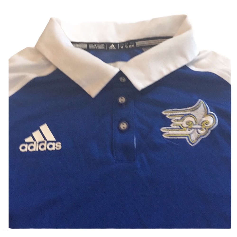 Adidas Climalite Down Button Sports Shirt Size M - Picture 5 of 15